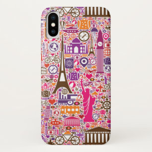Colourful World Pattern Case-Mate iPhone Case