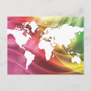 Colourful World Postcard