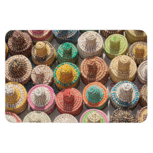 Colourful Woven Hats Magnet