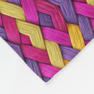 Colourful Woven Pattern Blanket