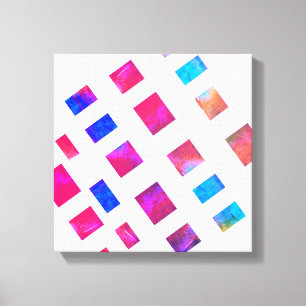 colourful wrapped canvas modern chic abstract art