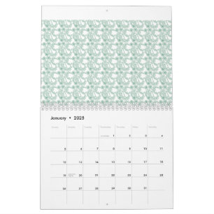 Colourful wrapping paper with a repeating pattern  calendar