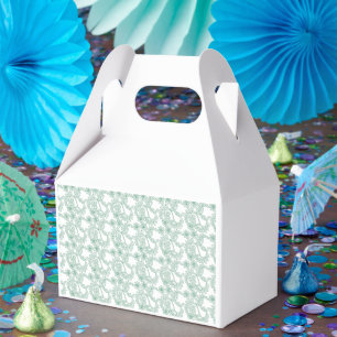 Colourful wrapping paper with a repeating pattern  favour box