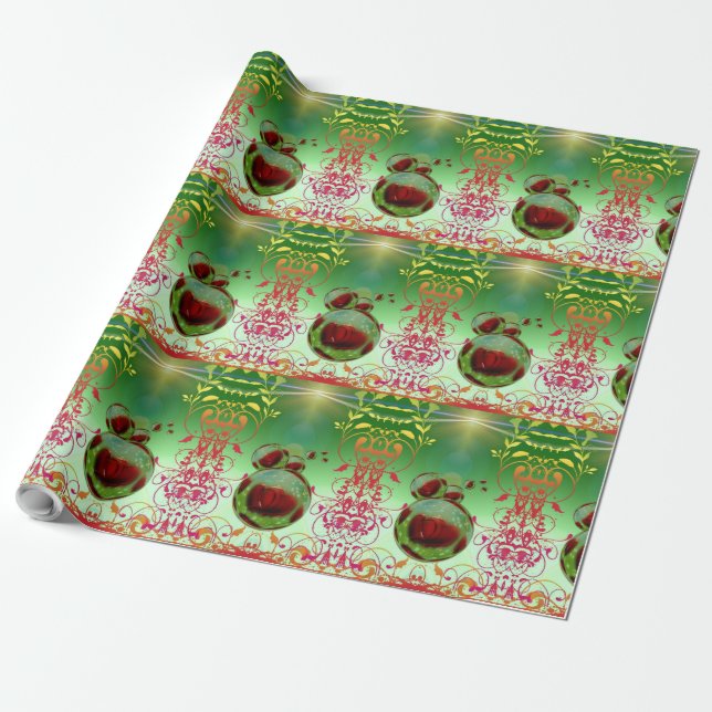 Colourful Wrapping Paper with Hearts (Unrolled)