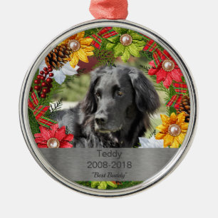 Colourful Wreath Pet Metal Tree Decoration