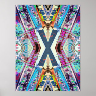 Colourful X Graphic Poster