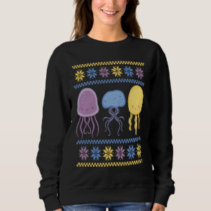 Colourful Xmas outfit with three different jellyfi Sweatshirt