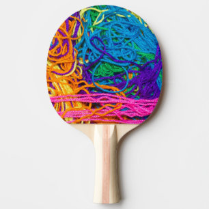 Colourful Yarn Crochet Knitting Photography Ping Pong Paddle