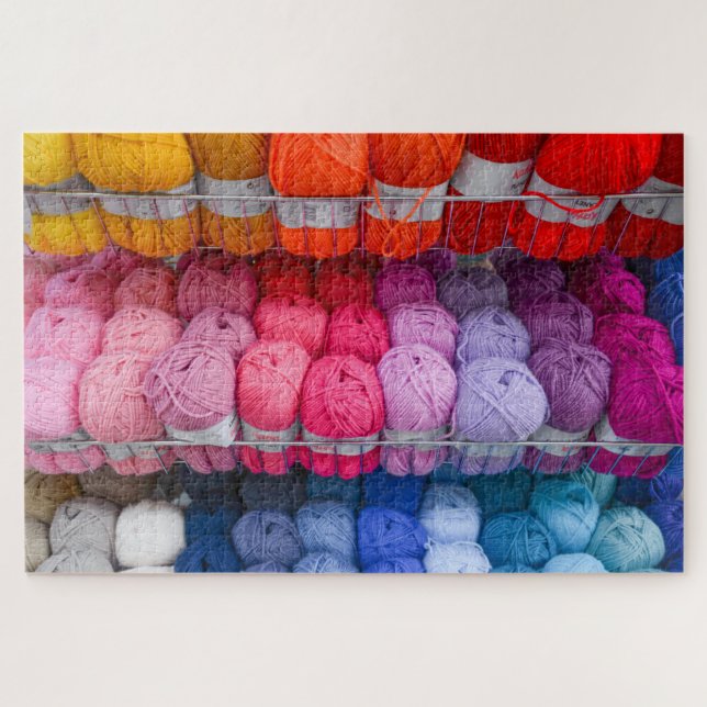 Colourful Yarn Jigsaw Puzzle (Horizontal)