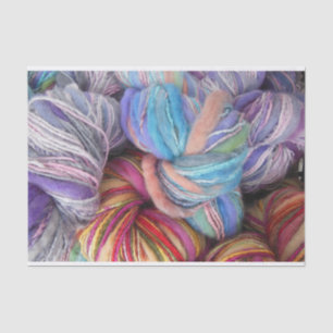 Colourful Yarn Skeins for Knitting, Crochet   Tissue Paper