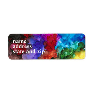 Colourful year-round original art return address