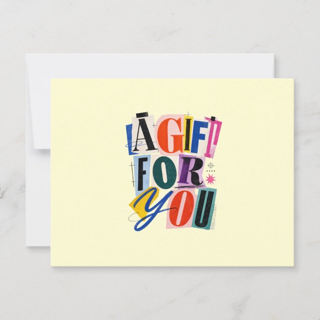 Colourful Yellow Business Gift Certificate (Front)