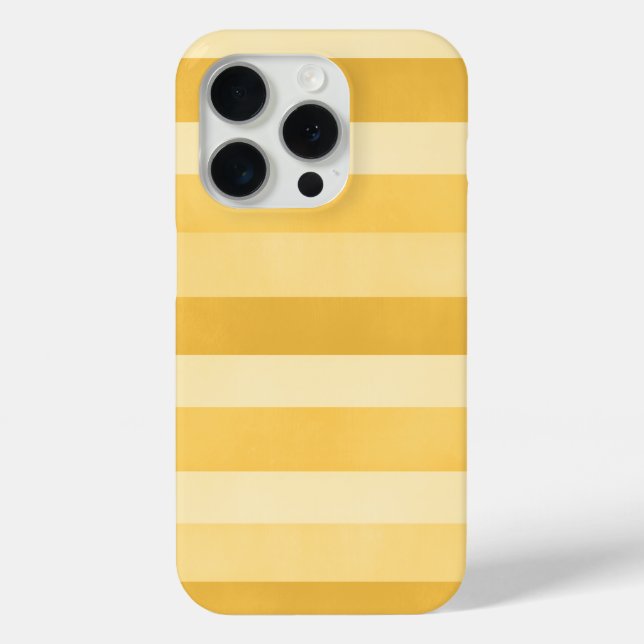 Colourful Yellow Textured Stripes Pattern Case-Mate iPhone Case (Back)