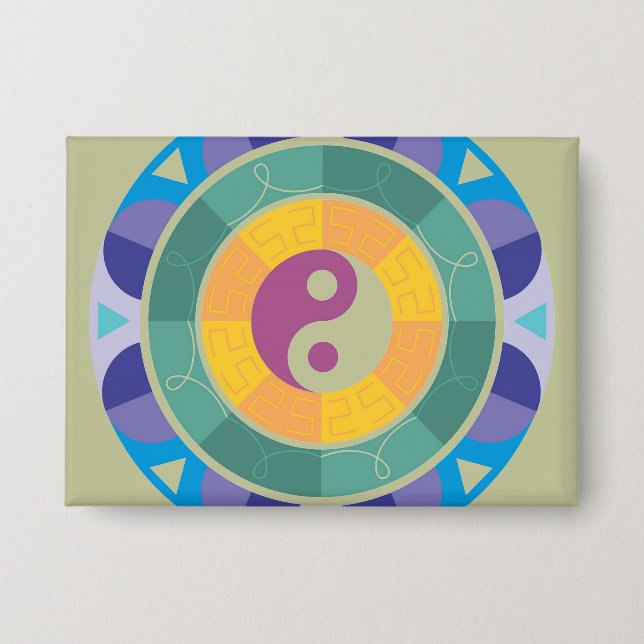 Colourful Yin Yang Pattern (Front)