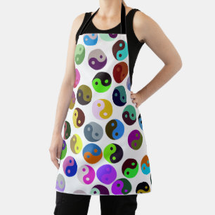 Colourful Ying Yang Pattern Apron