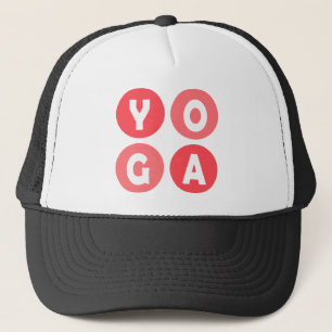 Colourful Yoga Lettering Trucker Hat