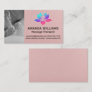 Colourful Yoga Logo Business Card