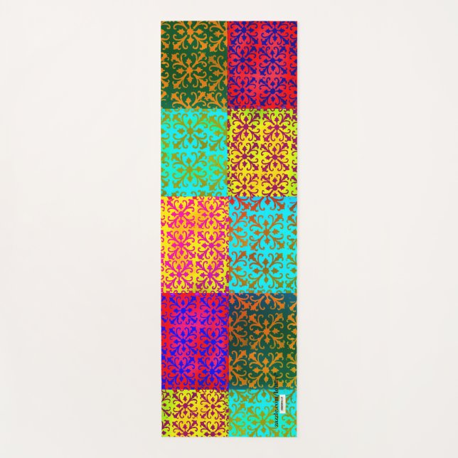 Colourful Yoga Mat (Front)
