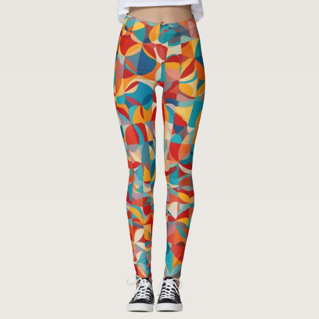 Colourful Yoga Pants for Mindful Movement" (Front)