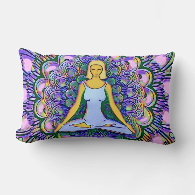 Colourful Yoga Pillow (Front)