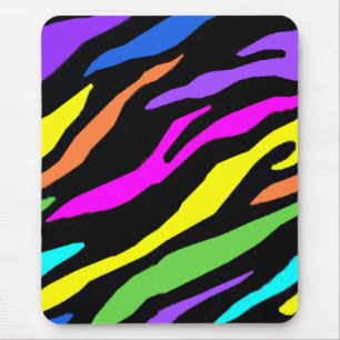 Colourful Zebra Pattern - mousepad