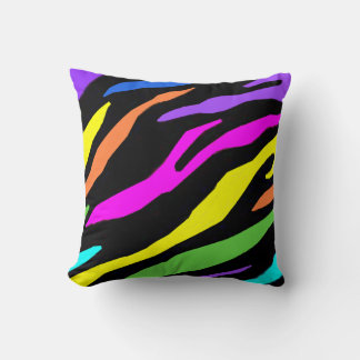 Colourful Zebra Pattern Pillow