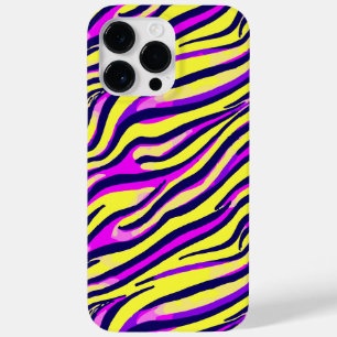 Colourful Zebra Print Stripe Abstract Pattern Case-Mate iPhone 14 Pro Max Case