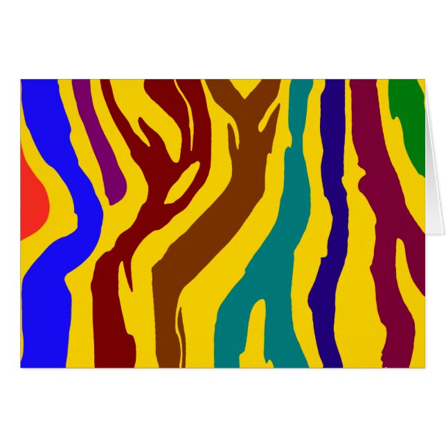 Colourful zebra stripes (Front Horizontal)