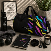 Colourful Zebra Stripes Pattern 