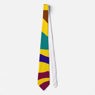 Colourful zebra stripes tie