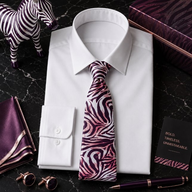 Colourful Zebra Wild Animal Pattern Tie (Creator Uploaded)