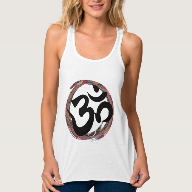 Colourful Zen Buddhist Ohm Singlet (Front)
