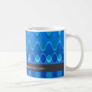 Colourful Zig Zag Waves Modern Abstract Pattern Coffee Mug