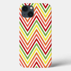 Colourful Zigzag Chevron Pattern iPhone 13 Case