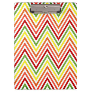 Colourful Zigzag Chevron Pattern Clipboard