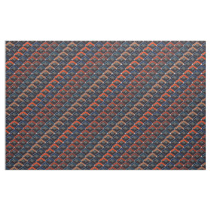 Colourful zigzag Karo-steps Fabric