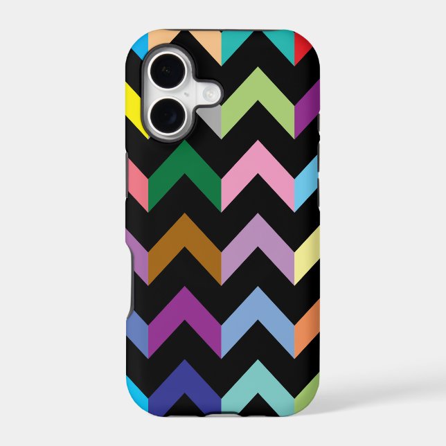 Colourful zigzag pattern (Back)