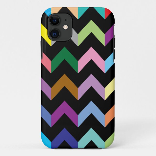 Colourful zigzag pattern Case-Mate iPhone case (Back)
