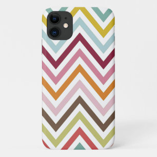 Colourful Zigzag, Rainbow Zigzag, Colourful Chevro Case-Mate iPhone Case