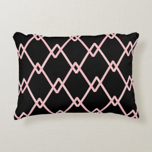 Colourful zigzag striped pattern background. Illus Decorative Cushion