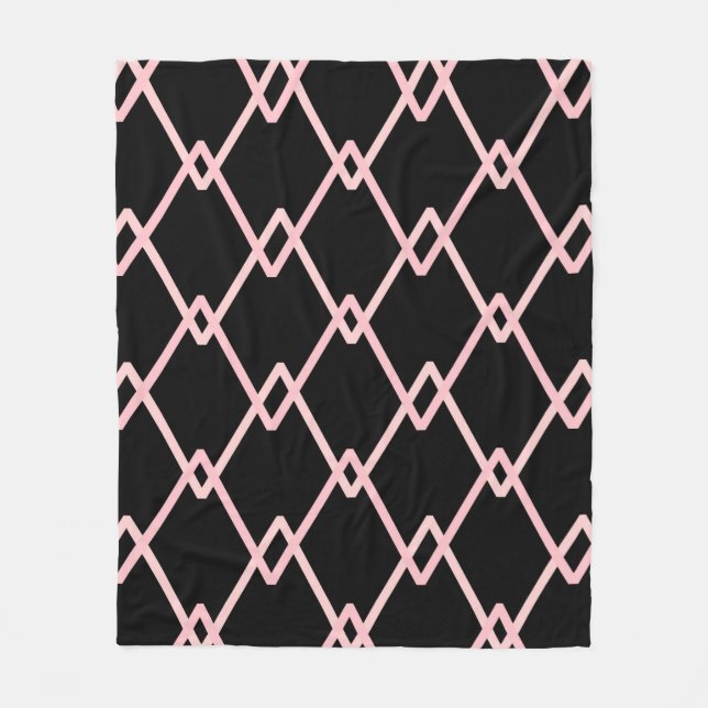Colourful zigzag striped pattern background. Illus Fleece Blanket (Front)