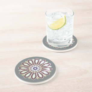 COLOURFULL FLOWER ART GIFT DAUGHTER MOM BOSS 2026 COASTER