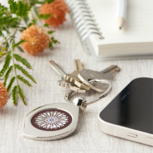 COLOURFULL FLOWER ART GIFT DAUGHTER MOM BOSS 2026 KEY RING