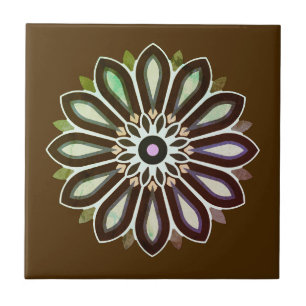 COLOURFULL FLOWER ART GIFT DAUGHTER MOM BOSS 2026 TILE