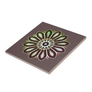 COLOURFULL FLOWER ART GIFT DAUGHTER MOM BOSS 2026 TILE