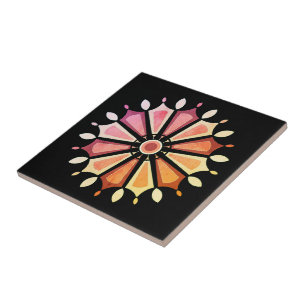 COLOURFULL FLOWER ART GIFT DAUGHTER MOM BOSS 2026 TILE