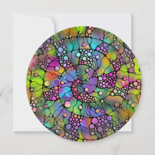 Colourfully Dots Spirals Hand Painting 1