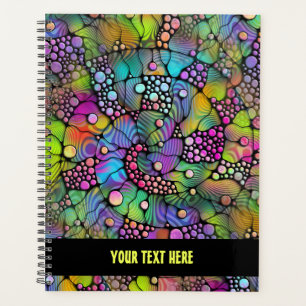 Colourfully Dots Spirals Hand Painting 1 Planner