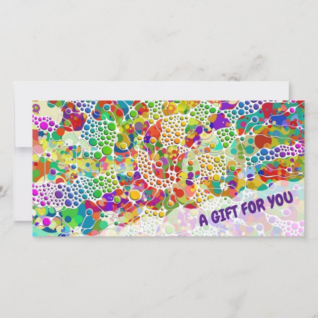 Colourfully Dots Spirals Hand Painting 2 (Front)