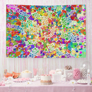 Colourfully Dots Spirals Hand Painting 2 Banner